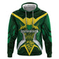 South Africa Springbok Custom Zip Hoodie Rugby se Grootste Wedywering