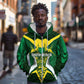 South Africa Springbok Custom Zip Hoodie Rugby se Grootste Wedywering