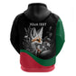 Personalized Algeria Hoodie Algerian Flag With a Fennec Fox - African Pride