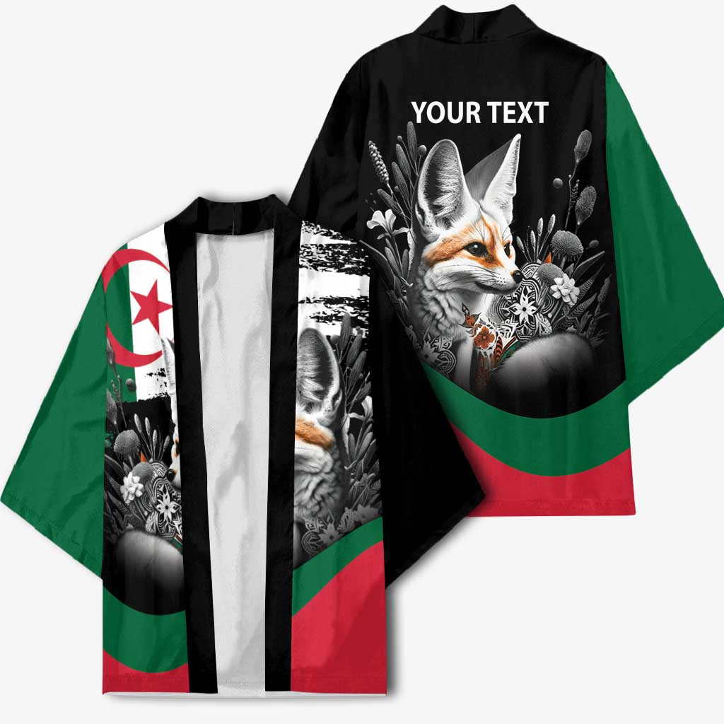 Personalized Algeria Kimono Algerian Flag With a Fennec Fox - African Pride