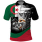 Personalized Algeria Polo Shirt Algerian Flag With a Fennec Fox LT9
