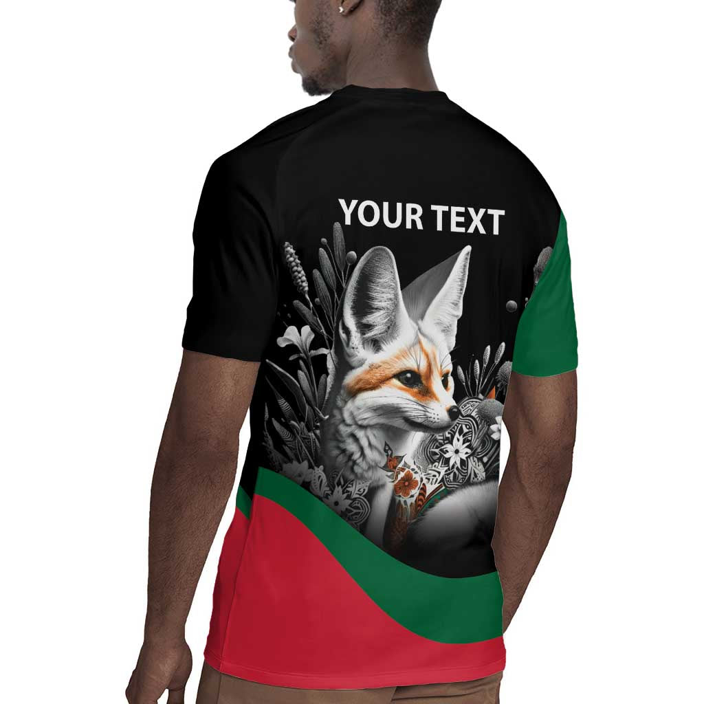 Personalized Algeria Rugby Jersey Algerian Flag With a Fennec Fox LT9