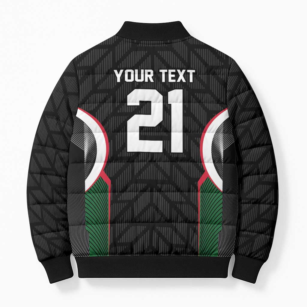 Custom Football Algeria Palestine Bomber Puffer Jacket Special Edition 2023-2024 - African Pride