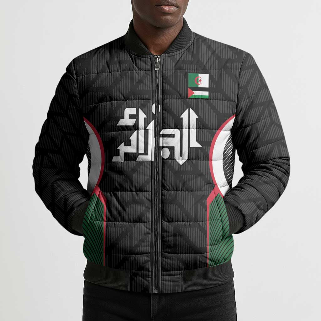Custom Football Algeria Palestine Bomber Puffer Jacket Special Edition 2023-2024 - African Pride