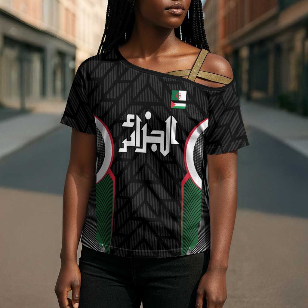 Custom Football Algeria Palestine Cross Shoulder Shirt Special Edition 2023-2024 - African Pride