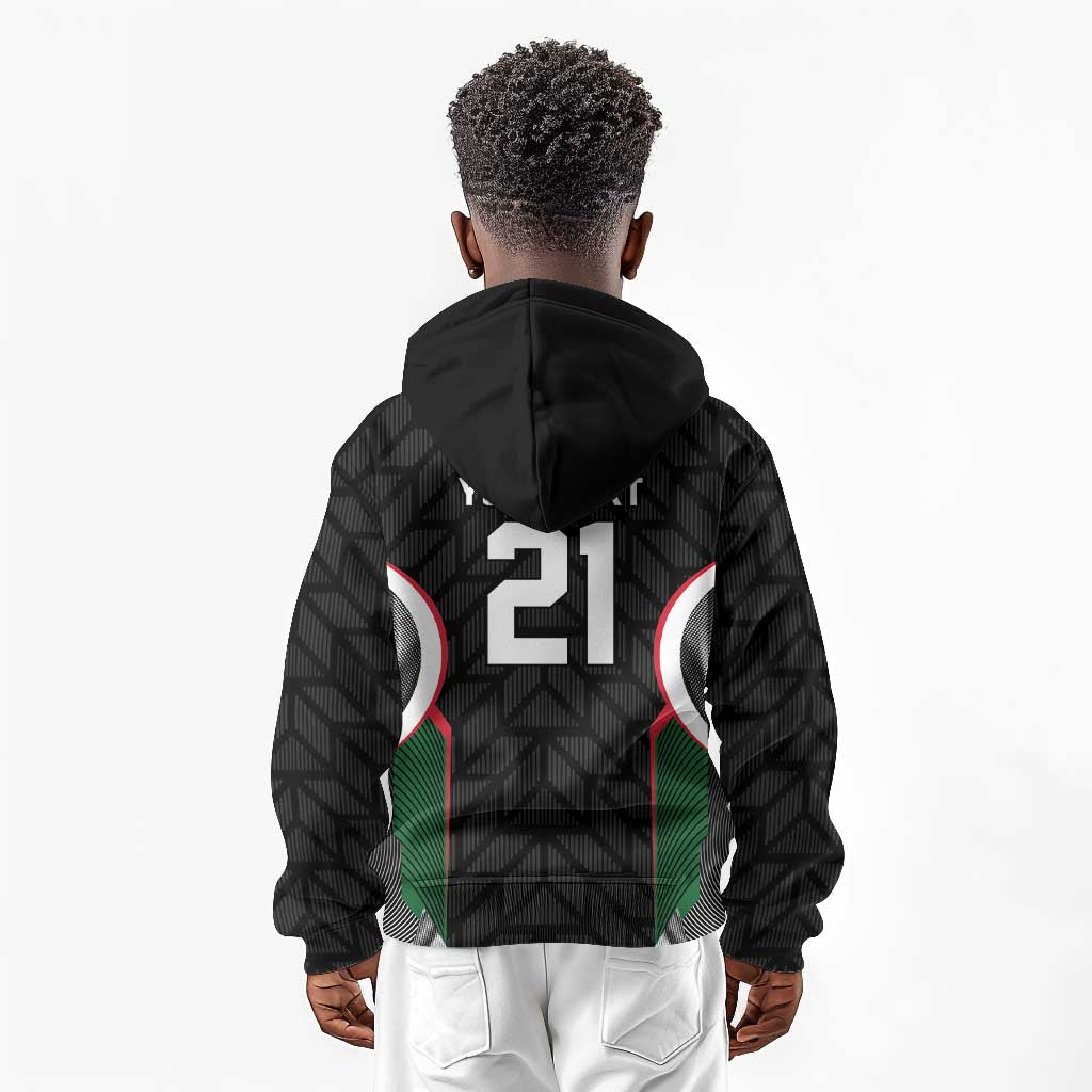 Custom Football Algeria Palestine Kid Hoodie Special Edition 2023-2024 - African Pride