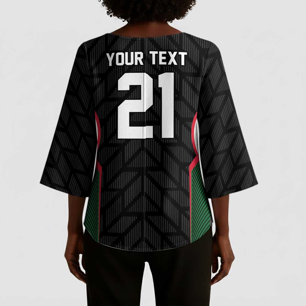 Custom Football Algeria Palestine Kimono Sleeve Blouse Special Edition 2023-2024 - African Pride