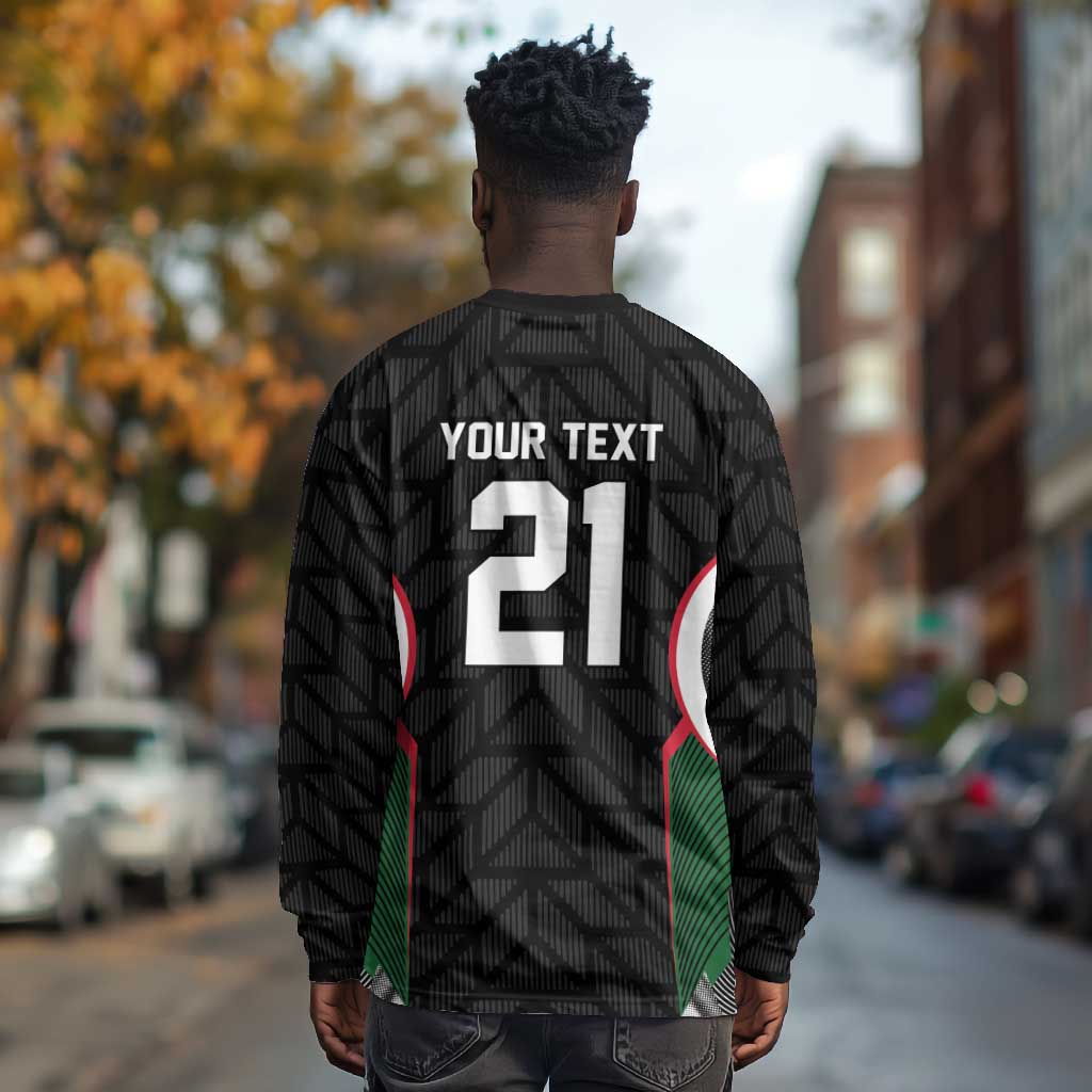 Custom Football Algeria Palestine Long Sleeve Shirt Special Edition 2023-2024 - African Pride