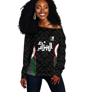 Custom Football Algeria Palestine Off Shoulder Sweater Special Edition 2023-2024 - African Pride
