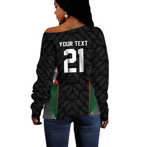 Custom Football Algeria Palestine Off Shoulder Sweater Special Edition 2023-2024 - African Pride
