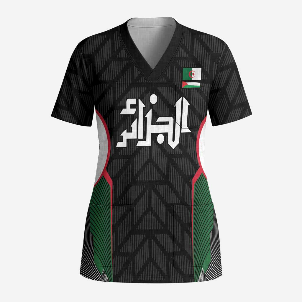 Custom Football Algeria Palestine Scrub Top Special Edition 2023-2024 - African Pride