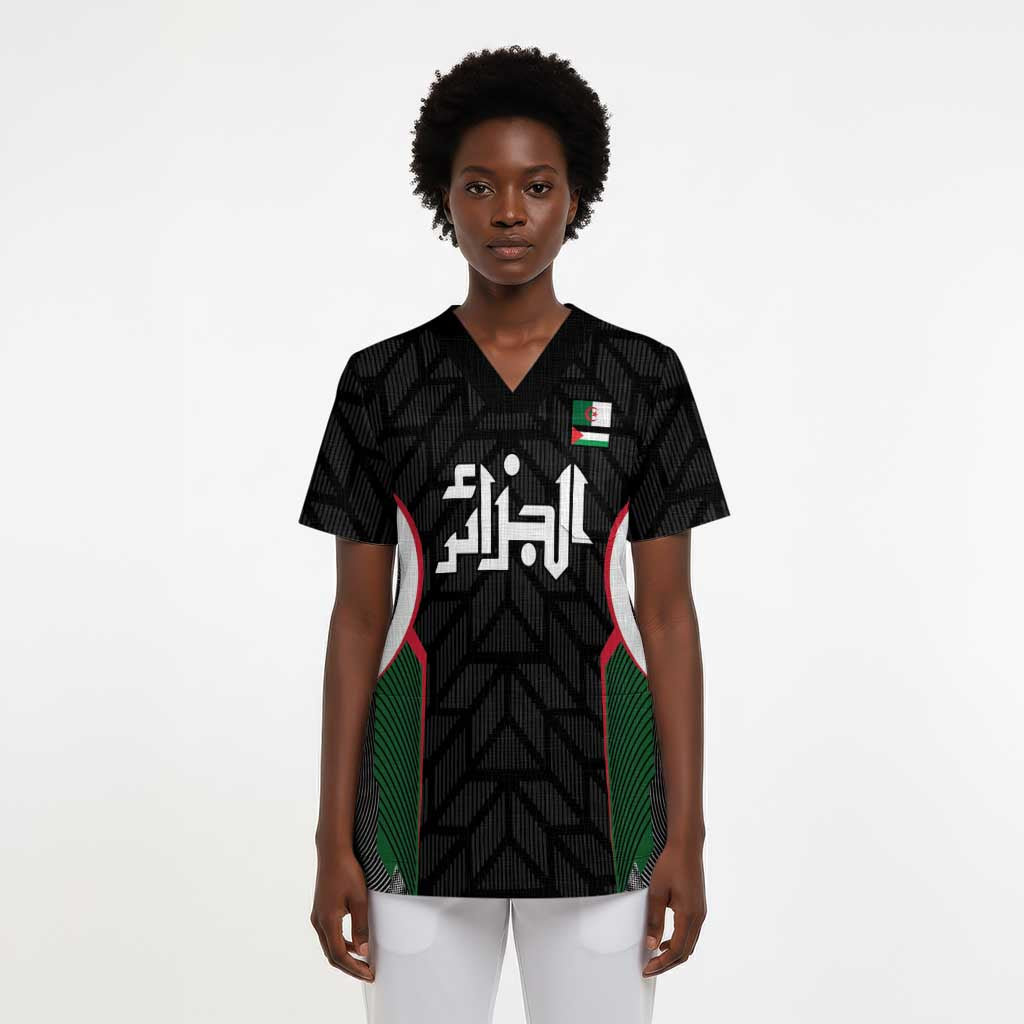 Custom Football Algeria Palestine Scrub Top Special Edition 2023-2024 - African Pride
