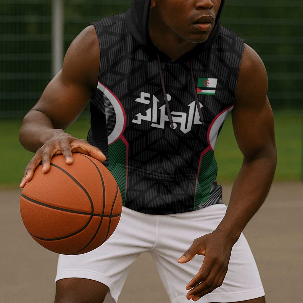 Custom Football Algeria Palestine Sleeveless Hoodie Special Edition 2023-2024 - African Pride
