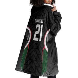 Custom Football Algeria Palestine Wearable Blanket Hoodie Special Edition 2023-2024 - African Pride