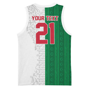World Football 2026 Algeria Custom Basketball Jersey Algeria Culture Heritage - African Pride