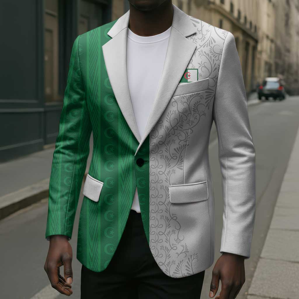 World Football 2026 Algeria Custom Blazer Algeria Culture Heritage - African Pride