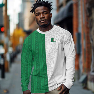 World Football 2026 Algeria Custom Long Sleeve Shirt Algeria Culture Heritage - African Pride