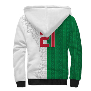 World Football 2026 Algeria Custom Sherpa Hoodie Algeria Culture Heritage - African Pride