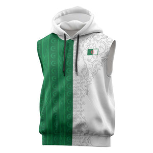 World Football 2026 Algeria Custom Sleeveless Hoodie Algeria Culture Heritage - African Pride