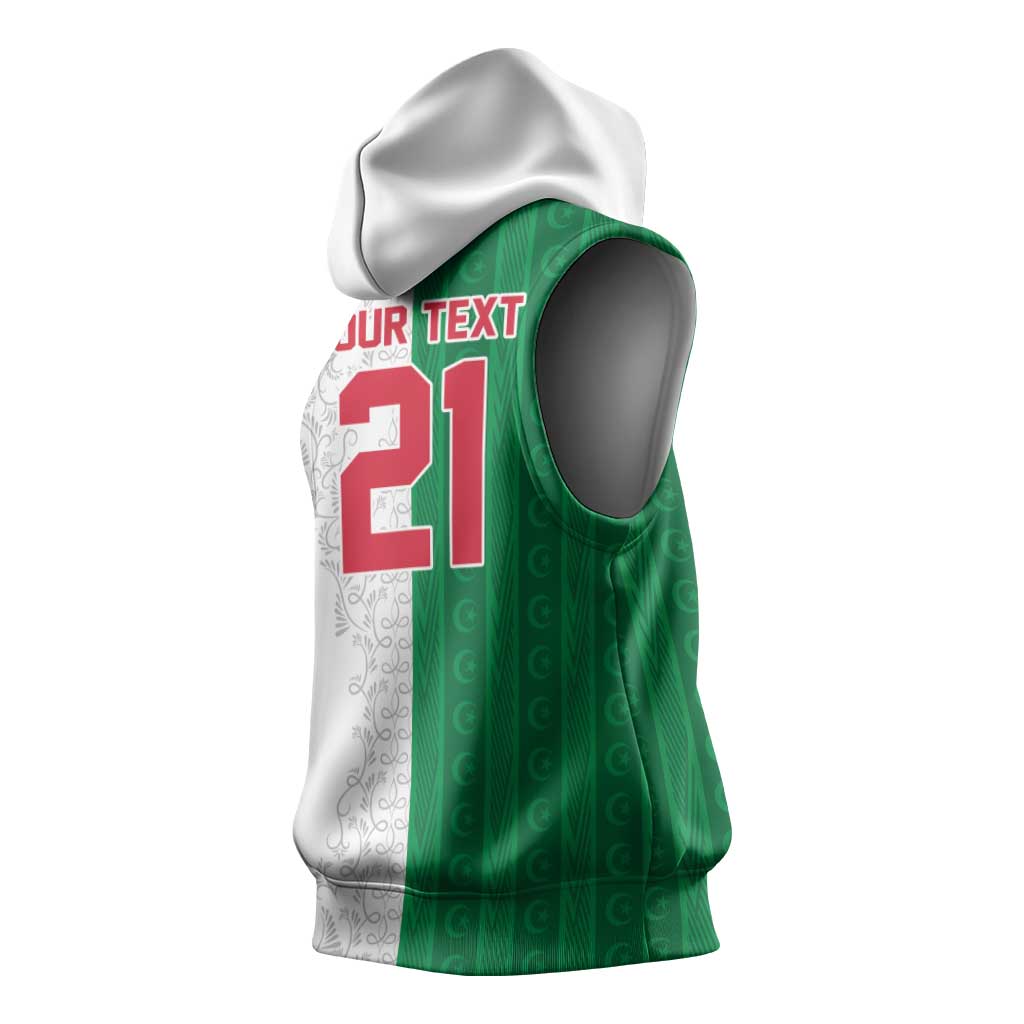 World Football 2026 Algeria Custom Sleeveless Hoodie Algeria Culture Heritage - African Pride