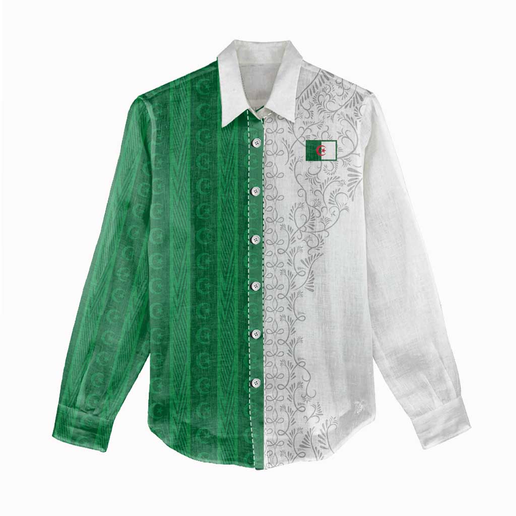 World Football 2026 Algeria Custom Women Casual Shirt Algeria Culture Heritage - African Pride
