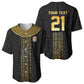 World Football 2026 Egypt Custom Baseball Jersey Ancient Egyptian Hieroglyphs LT9