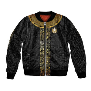 World Football 2026 Egypt Custom Bomber Jacket Ancient Egyptian Hieroglyphs - African Pride