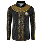 World Football 2026 Egypt Custom Button Sweatshirt Ancient Egyptian Hieroglyphs