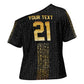 World Football 2026 Egypt Custom Cross Shoulder Shirt Ancient Egyptian Hieroglyphs - African Pride