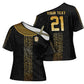 World Football 2026 Egypt Custom Cross Shoulder Shirt Ancient Egyptian Hieroglyphs - African Pride