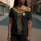 World Football 2026 Egypt Custom Cross Shoulder Shirt Ancient Egyptian Hieroglyphs - African Pride