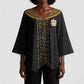 World Football 2026 Egypt Custom Kimono Sleeve Blouse Ancient Egyptian Hieroglyphs - African Pride