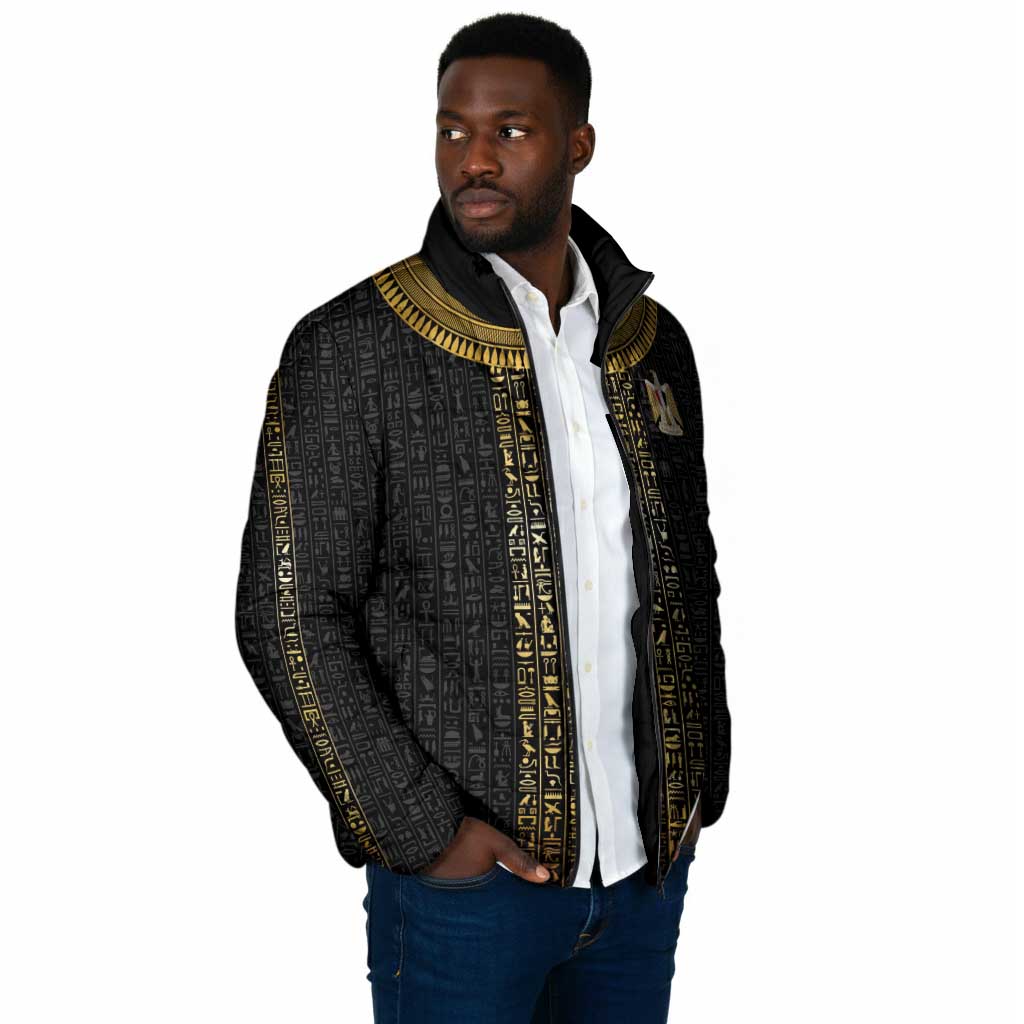 World Football 2026 Egypt Custom Padded Jacket Ancient Egyptian Hieroglyphs - African Pride