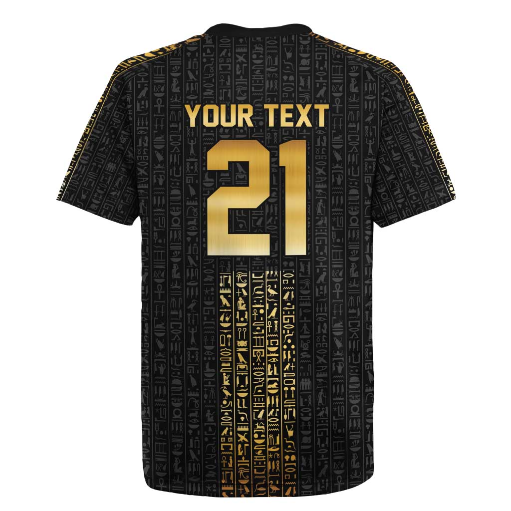 World Football 2026 Egypt Custom Rugby Jersey Ancient Egyptian Hieroglyphs LT9
