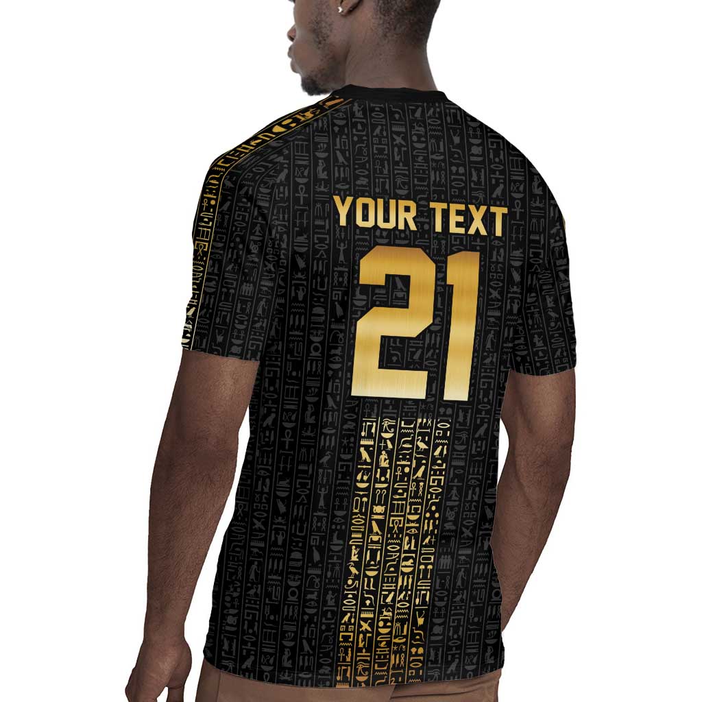 World Football 2026 Egypt Custom Rugby Jersey Ancient Egyptian Hieroglyphs LT9