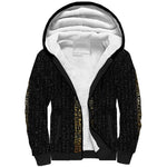 World Football 2026 Egypt Custom Sherpa Hoodie Ancient Egyptian Hieroglyphs - African Pride