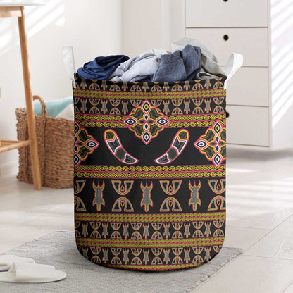 Bamenda Toghu Laundry Basket Traditional Attire Pattern