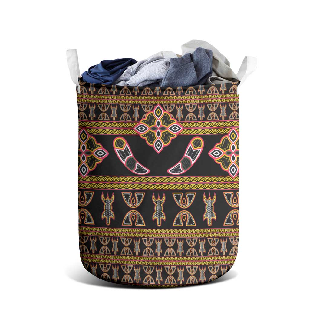 Bamenda Toghu Laundry Basket Traditional Attire Pattern