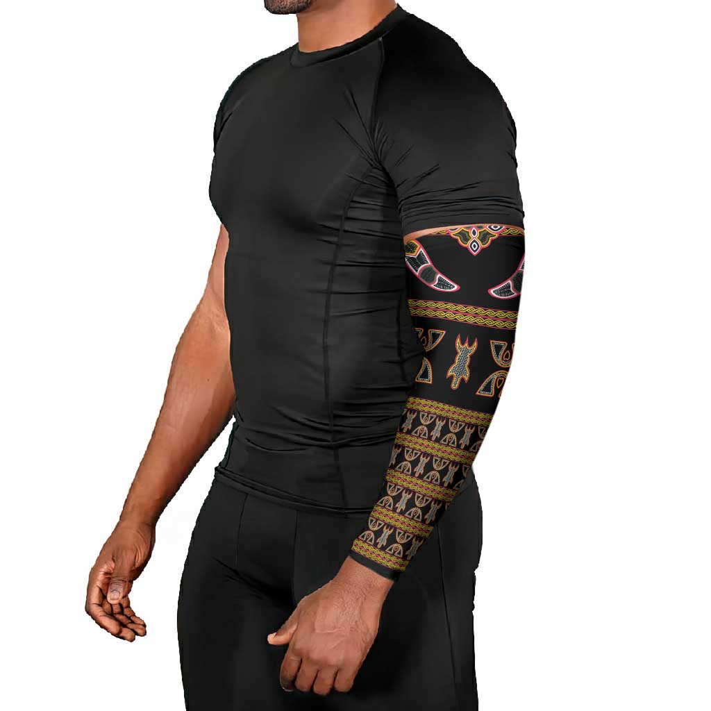 Bamenda Toghu Arm Sleeves Traditional Attire Pattern