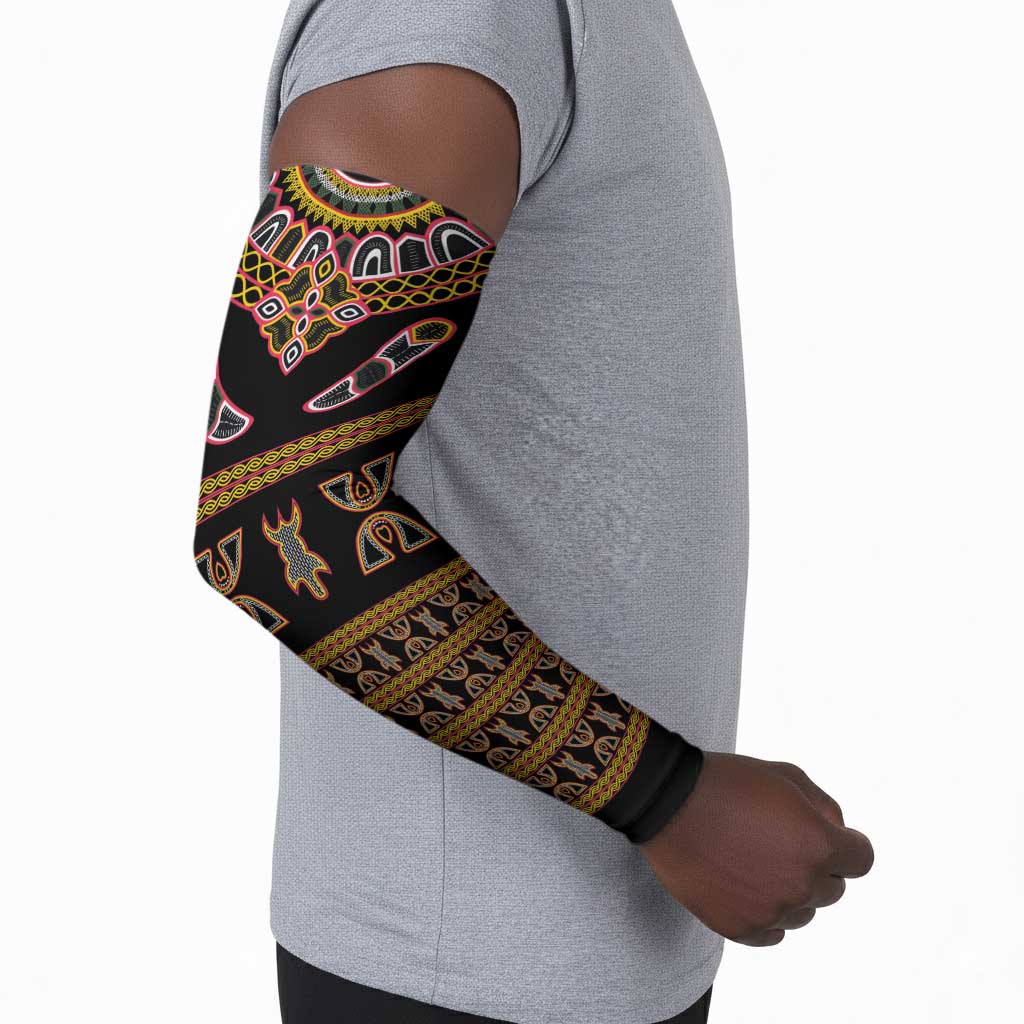 Bamenda Toghu Arm Sleeves Traditional Attire Pattern