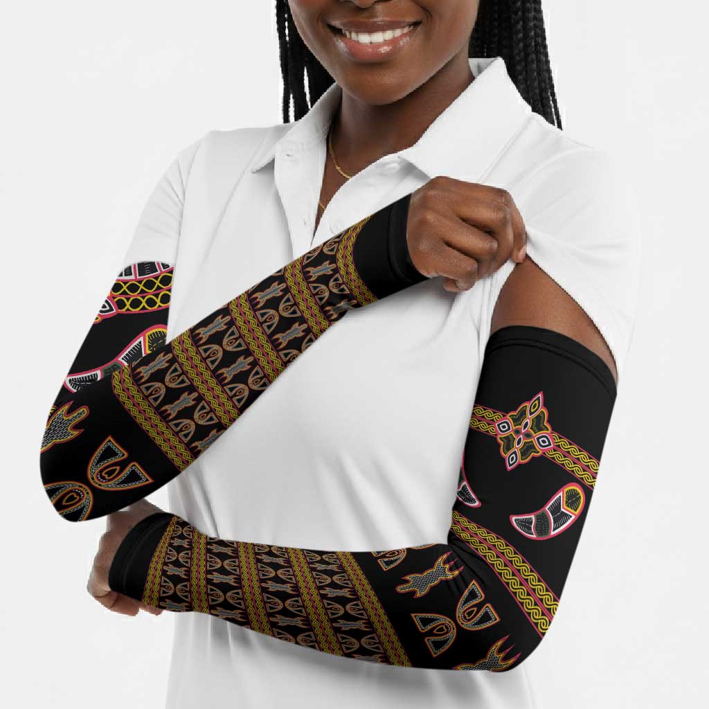Bamenda Toghu Arm Sleeves Traditional Attire Pattern
