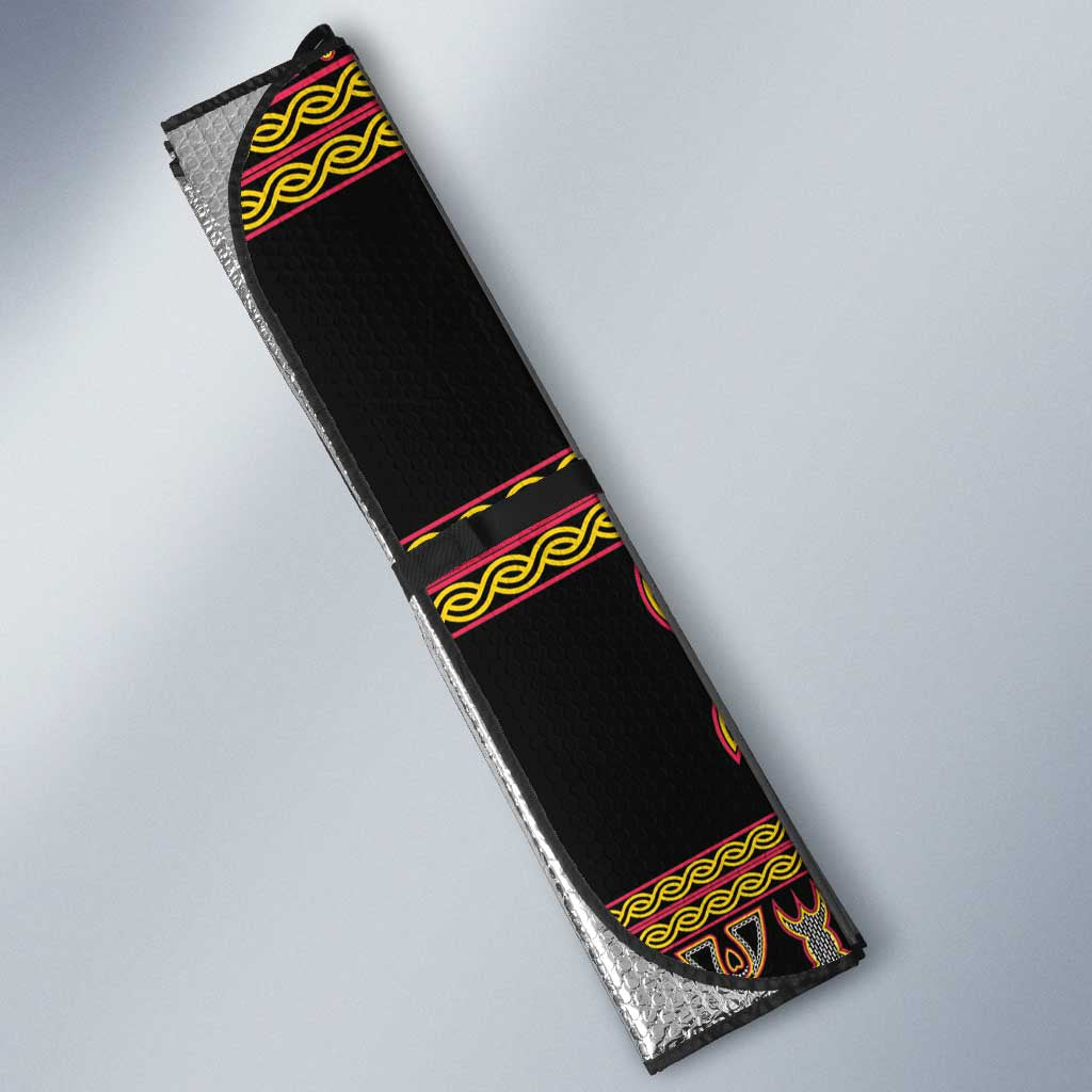Bamenda Toghu Auto Sun Shade Traditional Attire Pattern