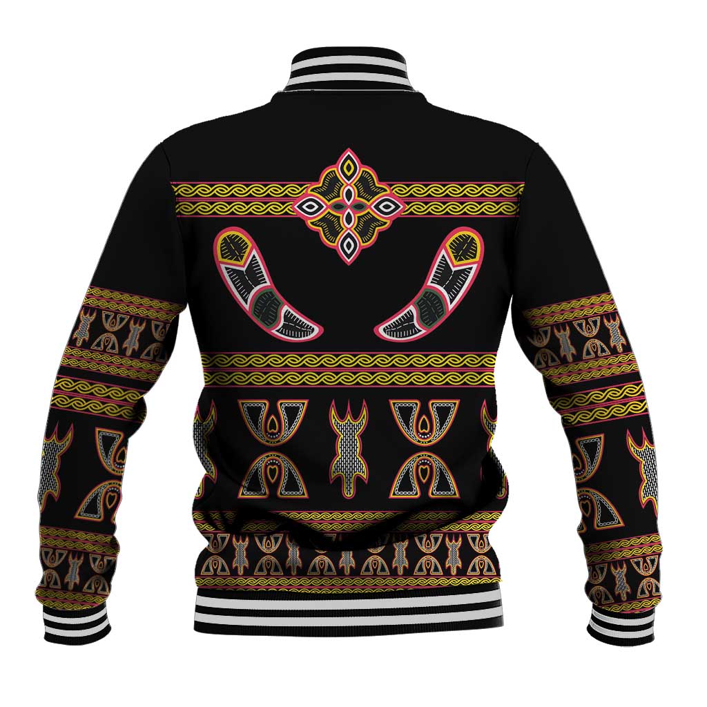 Bamenda Toghu Baseball Jacket Traditional Attire Pattern