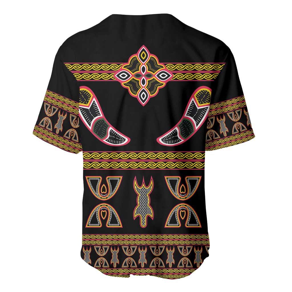 Bamenda Toghu Baseball Jersey Traditional Attire Pattern
