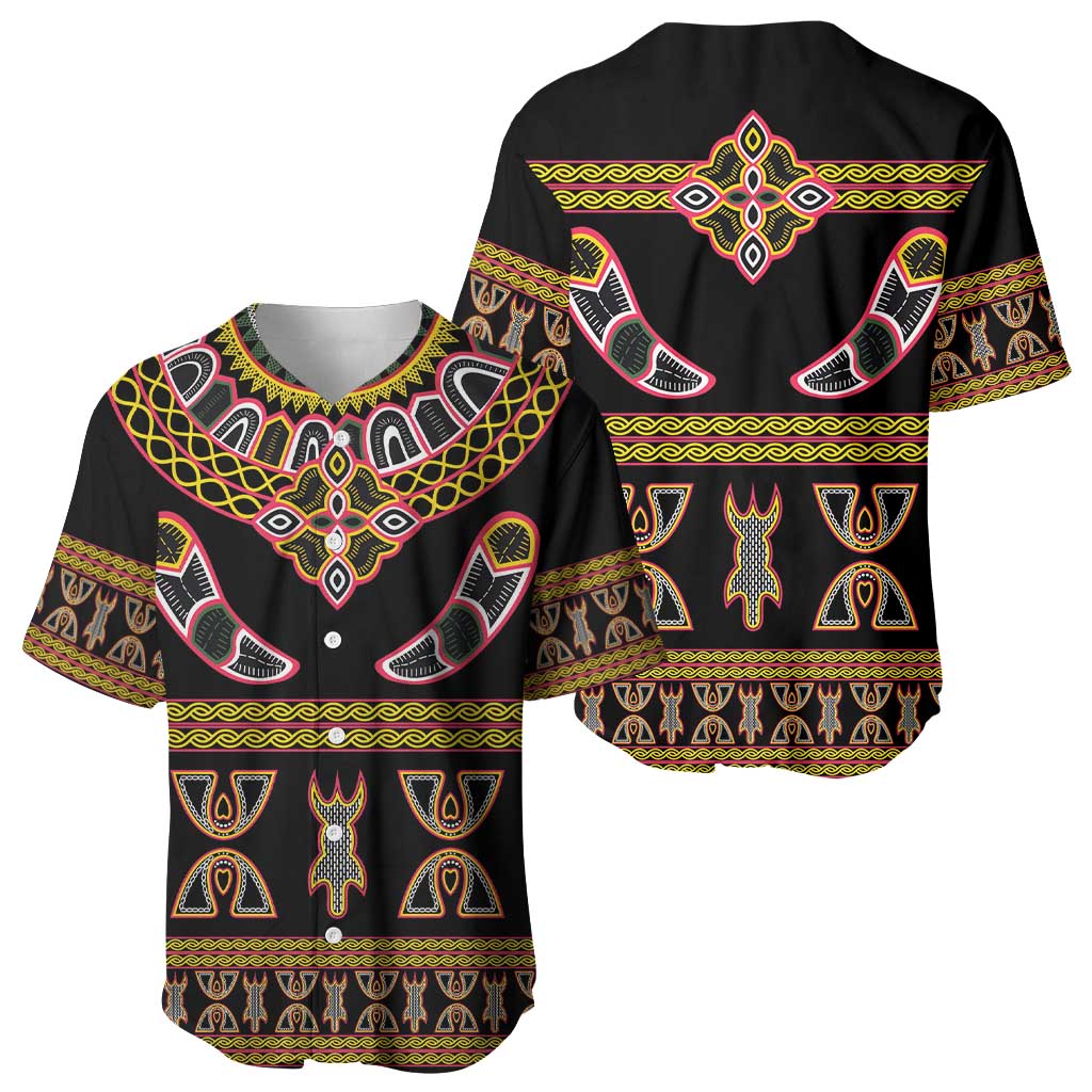 Bamenda Toghu Baseball Jersey Traditional Attire Pattern
