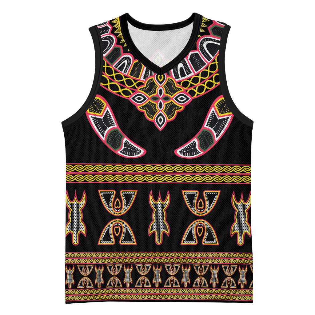 Bamenda Toghu Basketball Jersey Traditional Attire Pattern