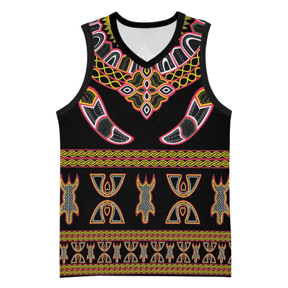 Bamenda Toghu Basketball Jersey Traditional Attire Pattern