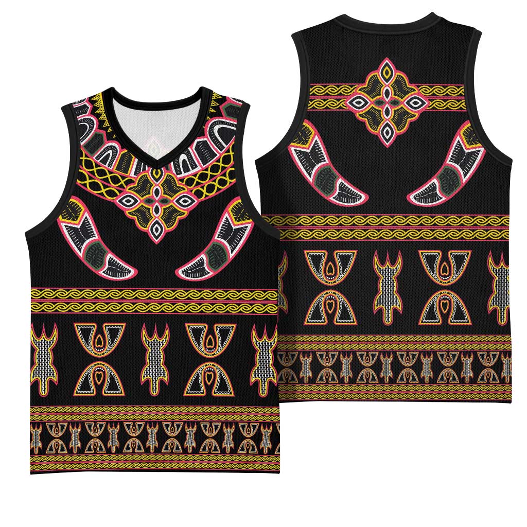 Bamenda Toghu Basketball Jersey Traditional Attire Pattern