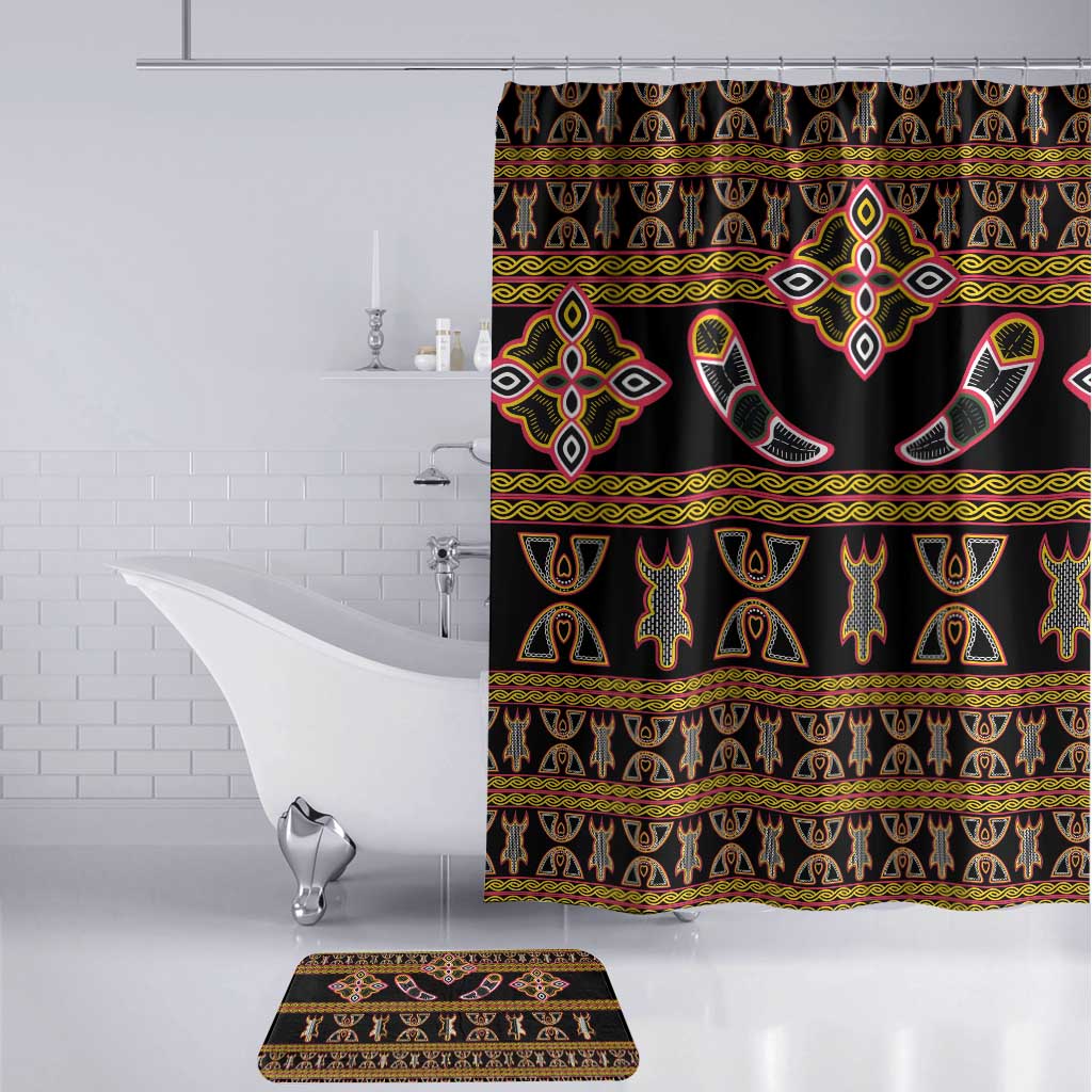 Bamenda Toghu Bathroom Set Traditional Attire Pattern