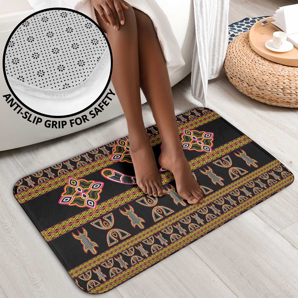 Bamenda Toghu Bathroom Set Traditional Attire Pattern